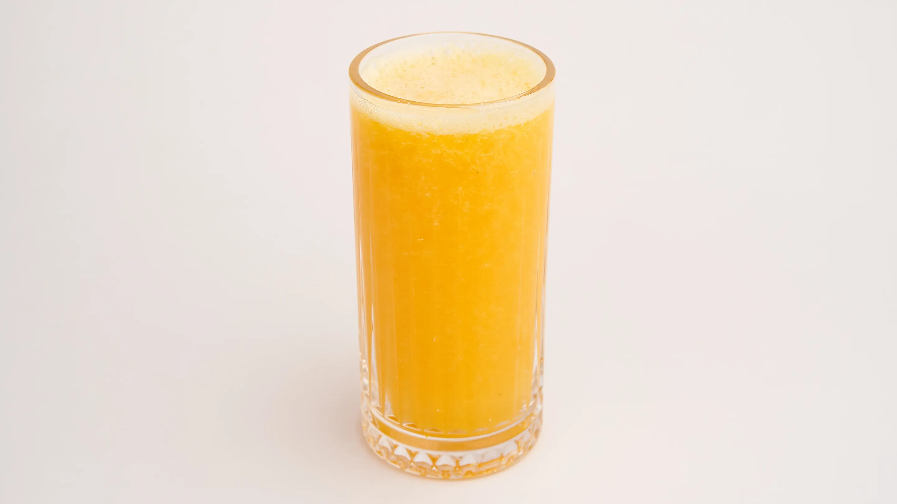Glass of freshly squeezed orange juice